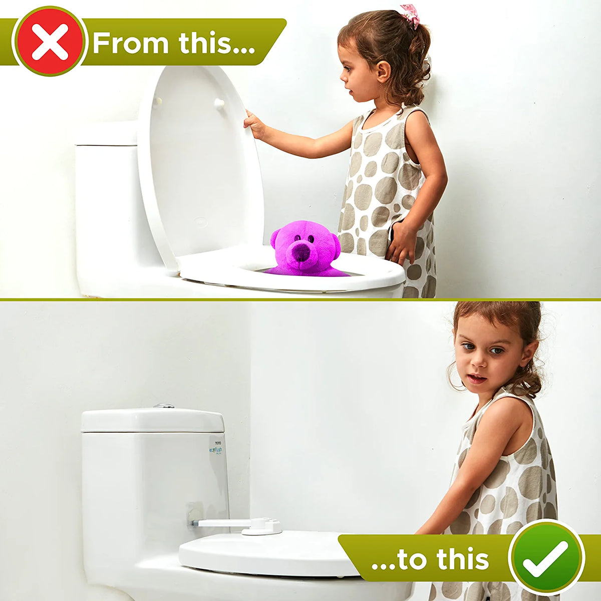 Toilet Lock Child Safety - Ideal Baby Proof Toilet Seat Lock with 3M  Adhesive, Easy Installation, No Tools Needed