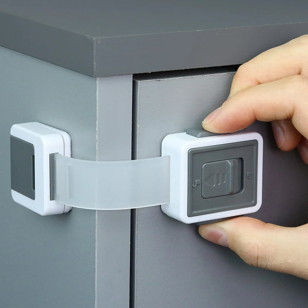 Cabinet Locks Child Safety Latches - Quick and Easy Adhesive Baby