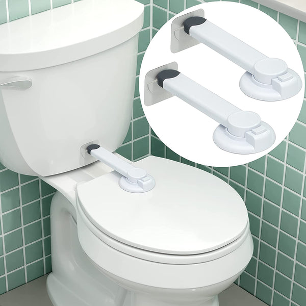 Toilet Locks Baby Proof (2 Pack) Ideal Child Proof Toilet Lid Lock wit –  Wappa Baby